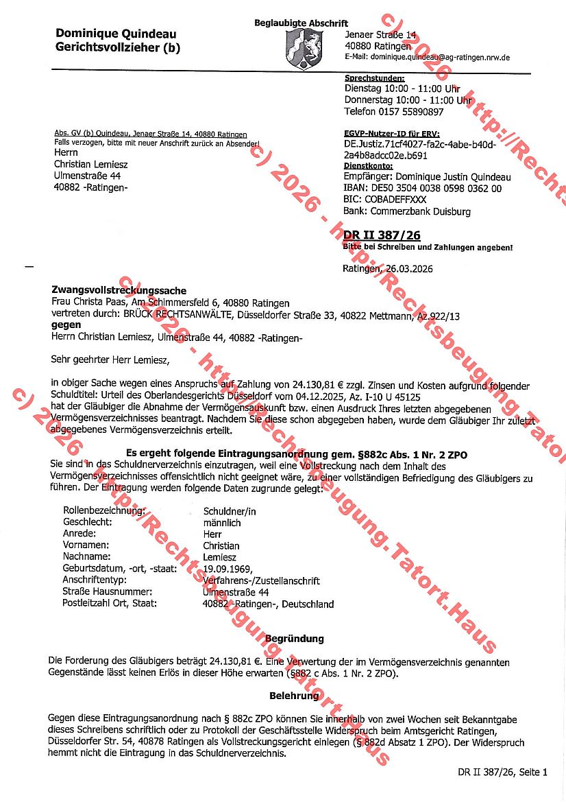 Rechtsbeugung: Vom Opfer zum Täter - Hilfe gesucht!!!