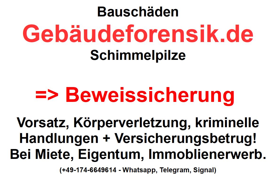 Du betrachtest gerade Gebäudeforensik.de