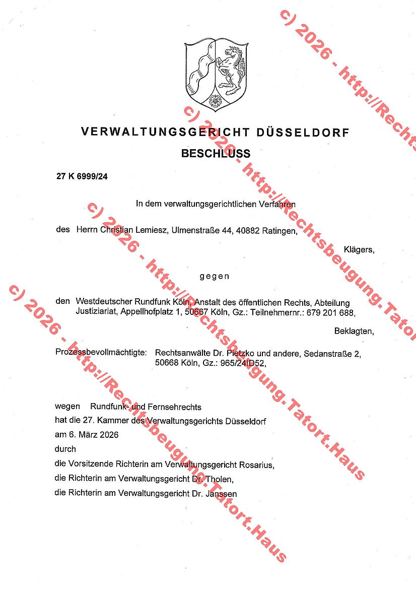 Rechtsbeugung "ÖRM - Öffentlich (Un)Rechtliche Medien"