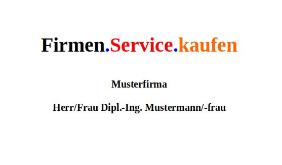 Firmen Service kaufen