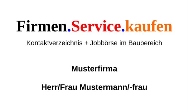 Firmen Service kaufen